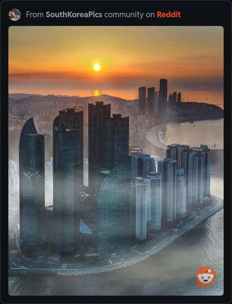 레딧에 올라온 한국의 풍경