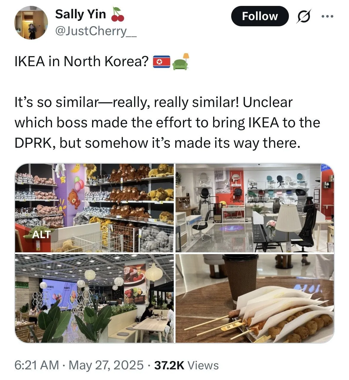 싱글벙글 북쪽에 있는 평양 정권 근황
