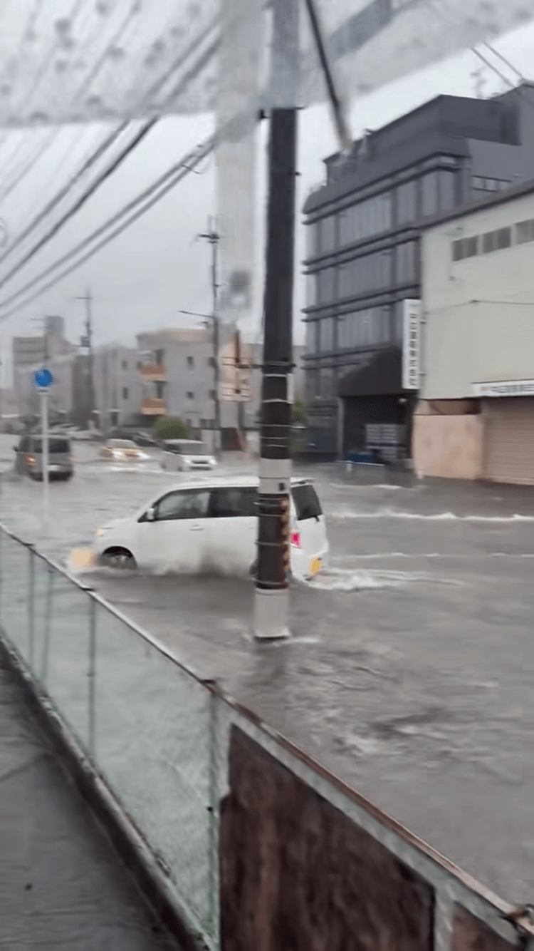 실시간 오사카 교토 홍수 근황