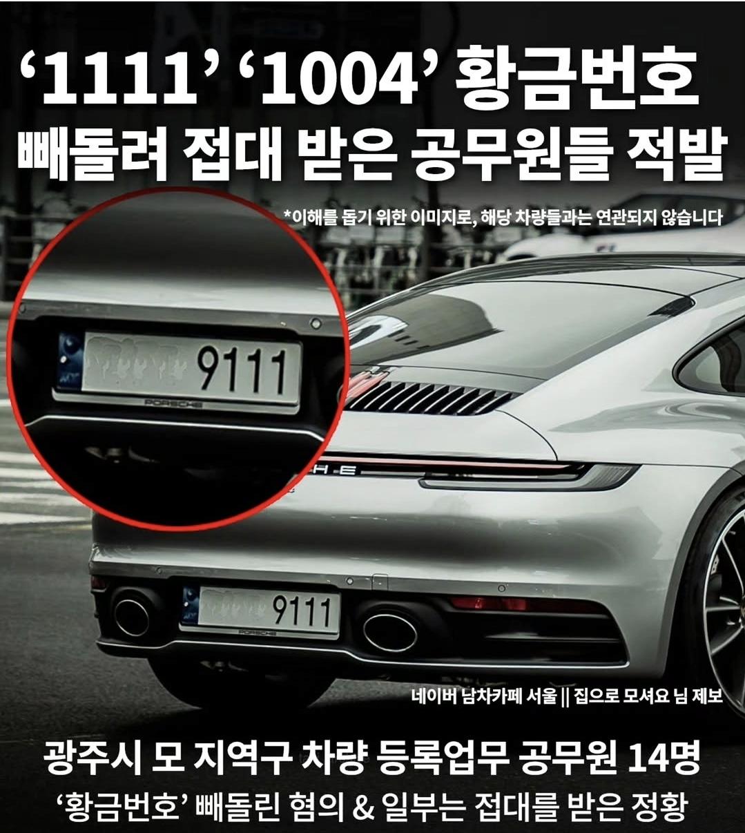 접대 받은 공무원들 적발