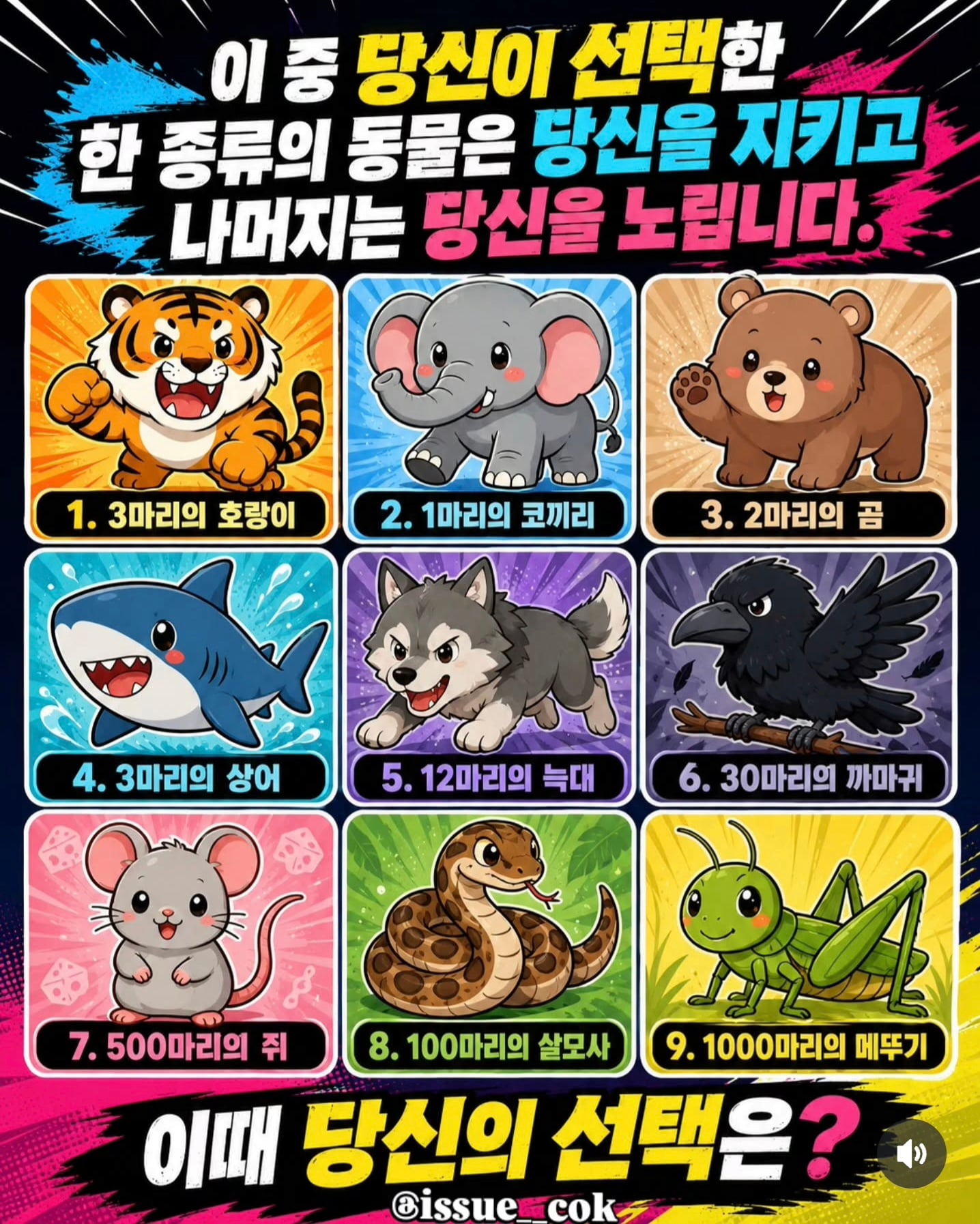 이때 당신의 선택은?