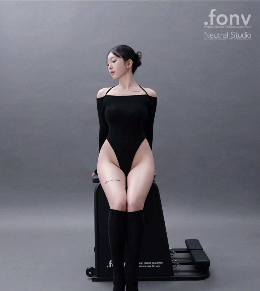 아침 운동하는 누나