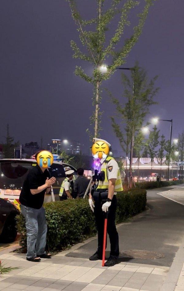 눈물의 음주운전 단속 현장