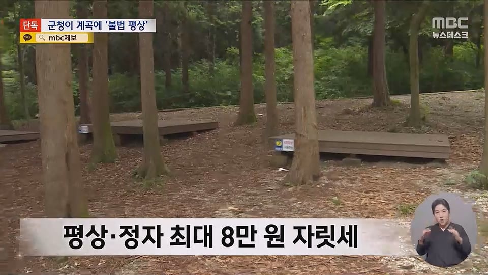 [단독] "8만원내라"계곡 불법 자릿세, 배후가 군청