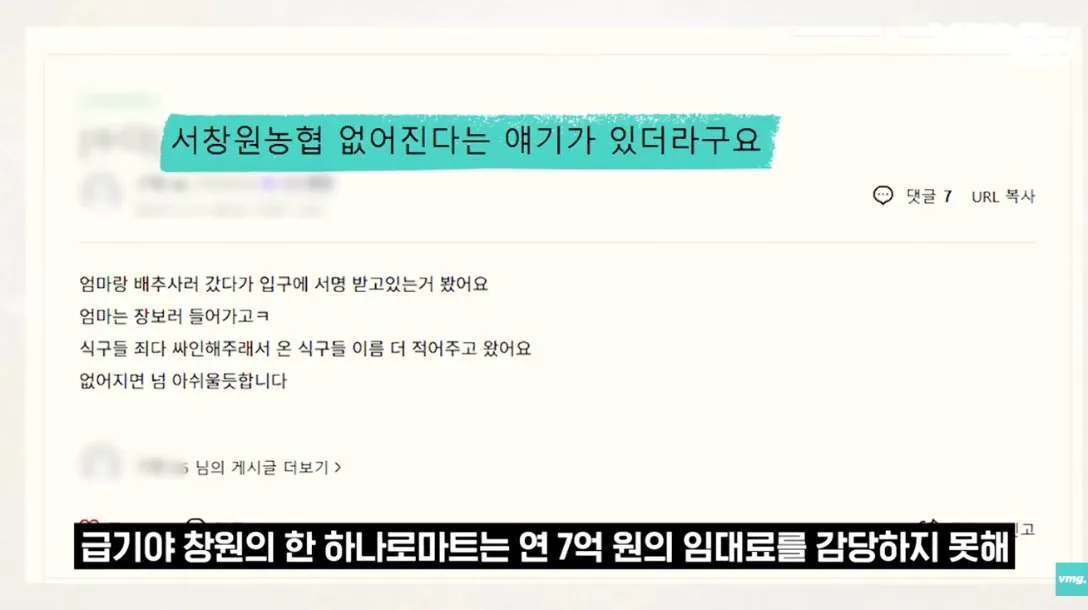 적자매장 비율 57% 심각한 하나로마트 상황