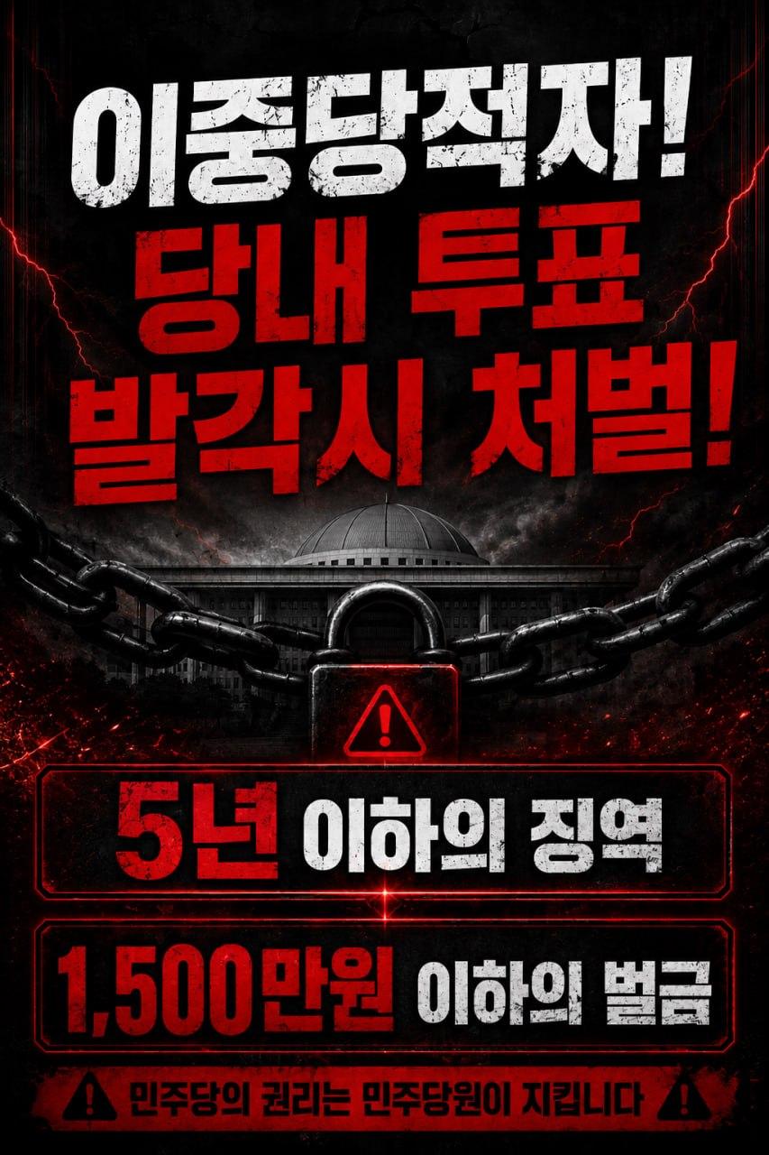 이중당적자 법적 처벌 및 형량