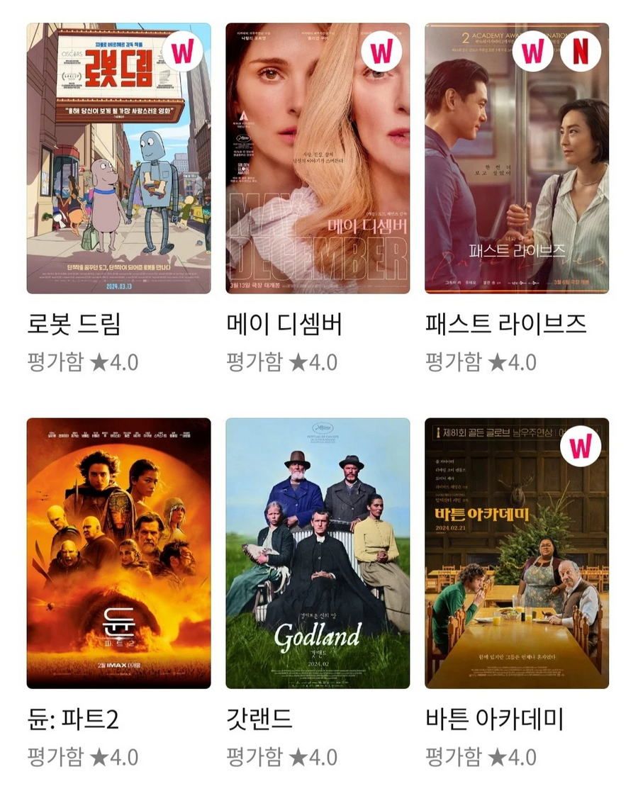 '호프' 4점 준 이동진이 4점을 줬던 영화들.jpg