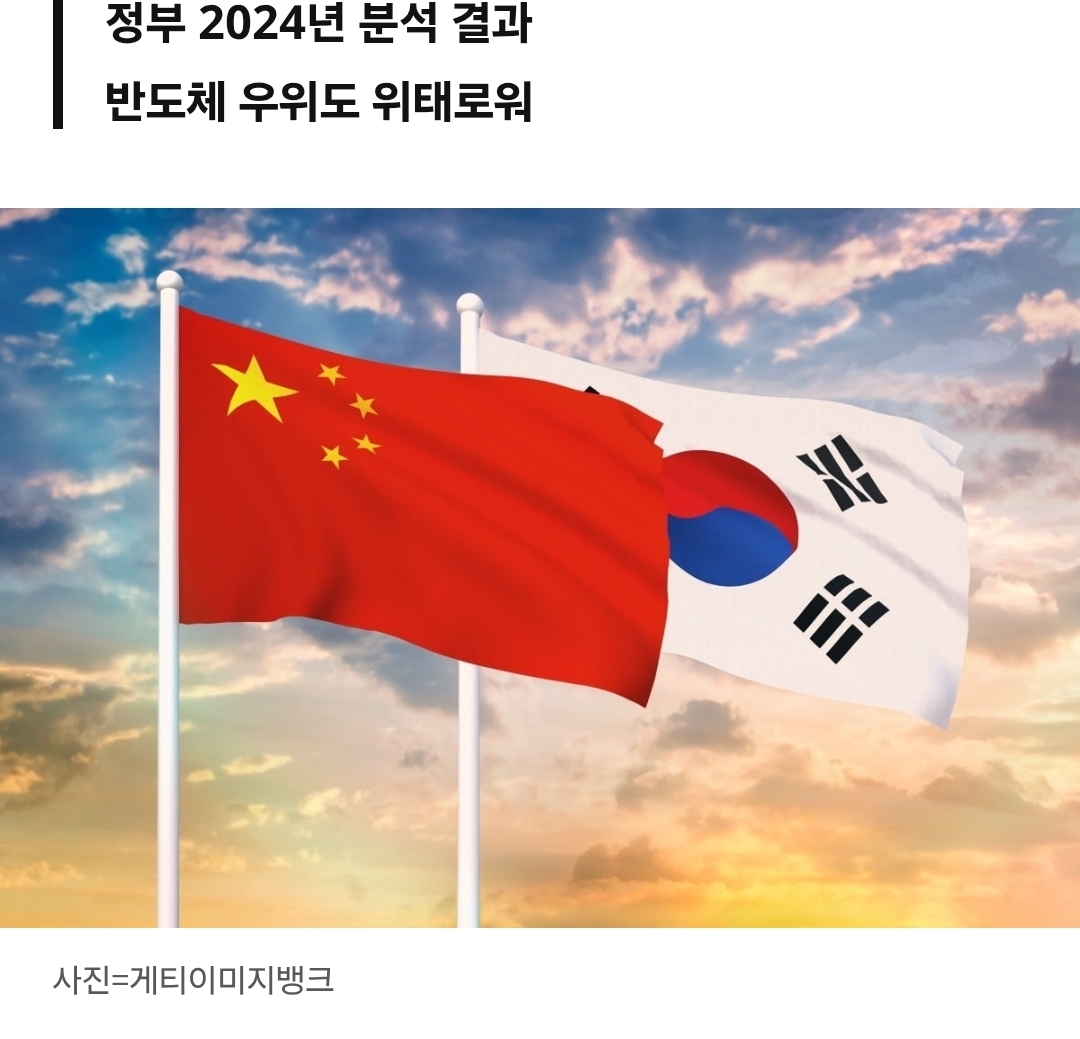 자게이들이 모르는 한중 기술격차