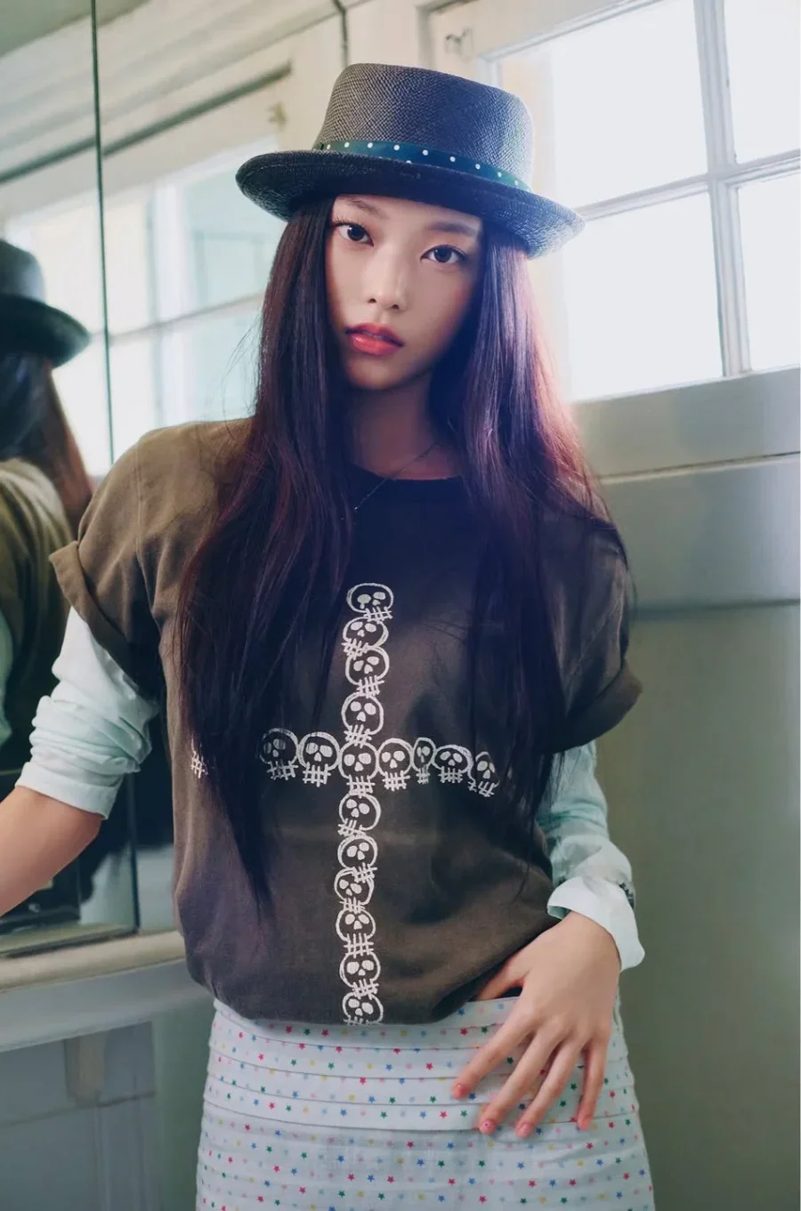 복귀 시동거는 뉴진스 민지,하니,해린,혜인 샷.jpg