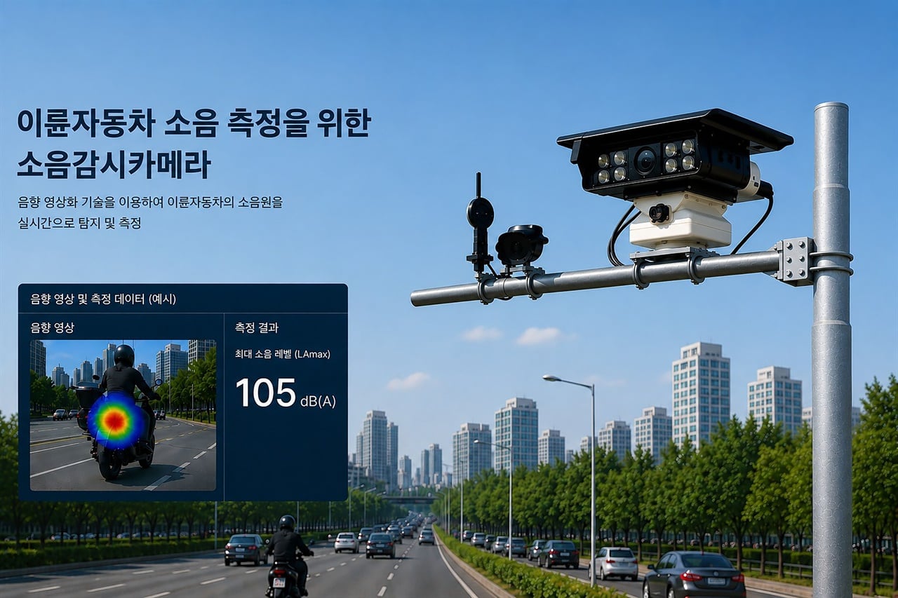 경기도, 오토바이 굉음 단속 '소음 카메라' 도입