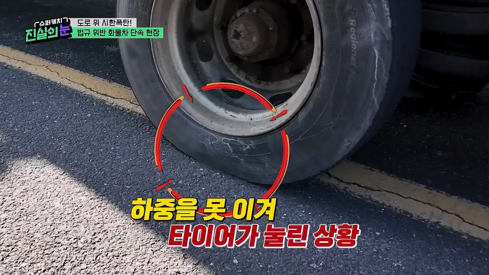 도로 위 시한폭탄 불법 화물차 단속 현장
