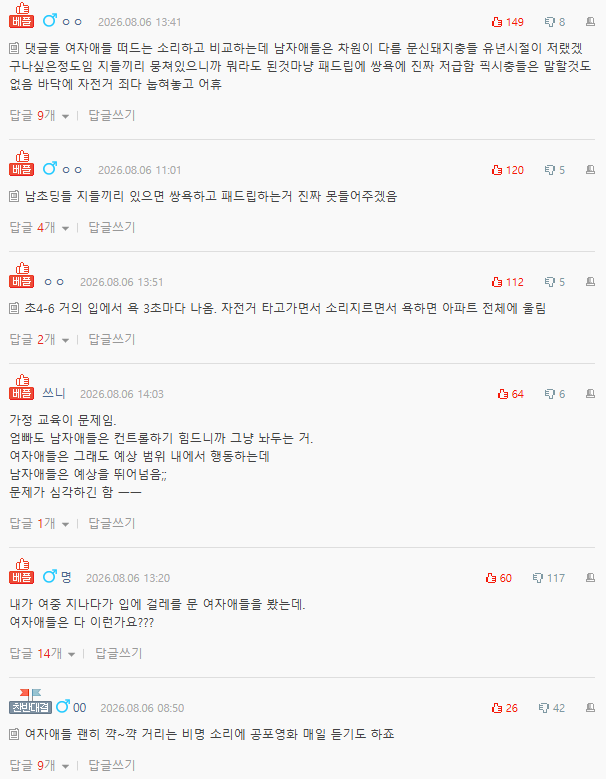 네이트판) 놀이터 남자애들 진짜 너무하네요ㅠㅠ