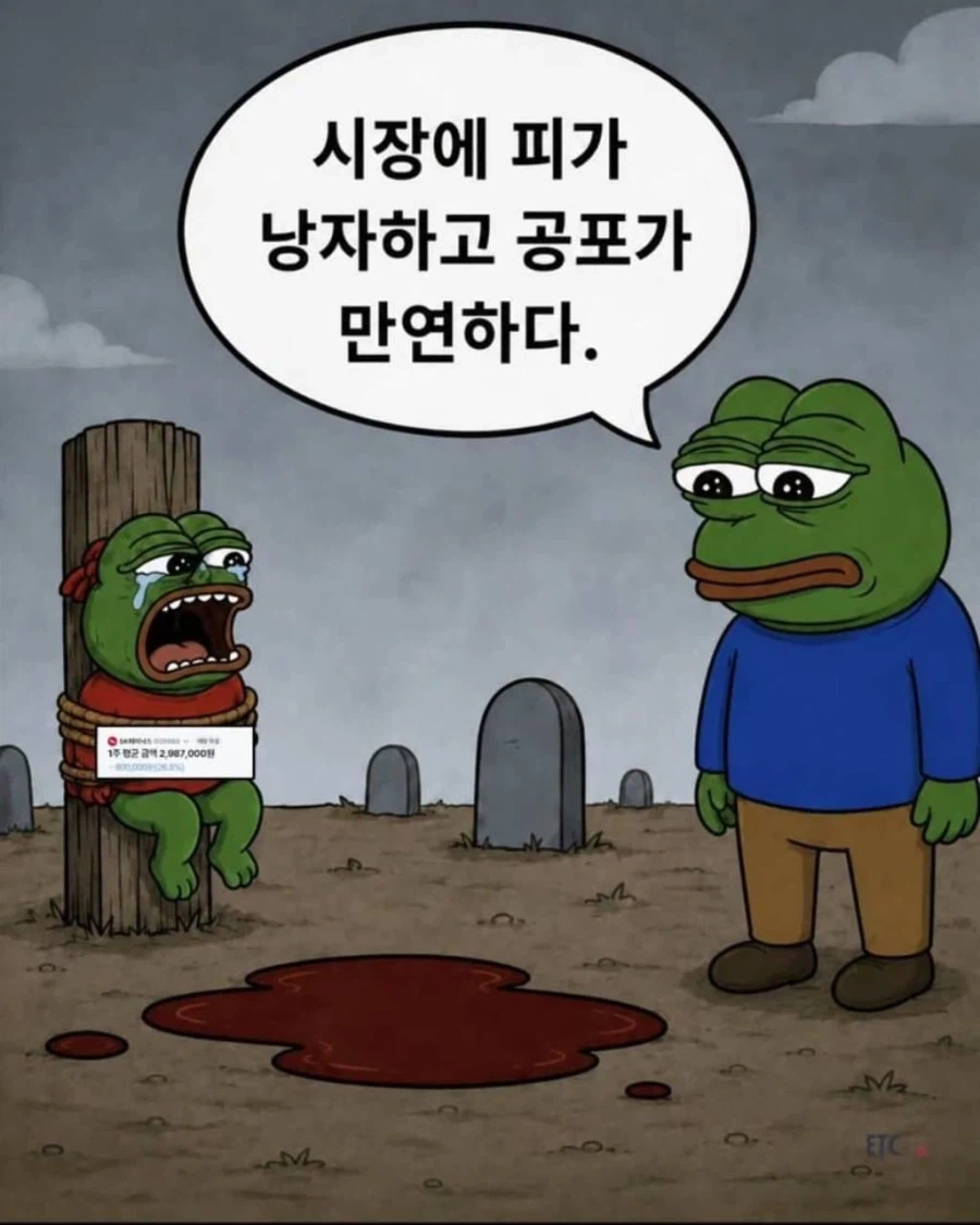시장에 피가 낭자하고 공포가 만연하다