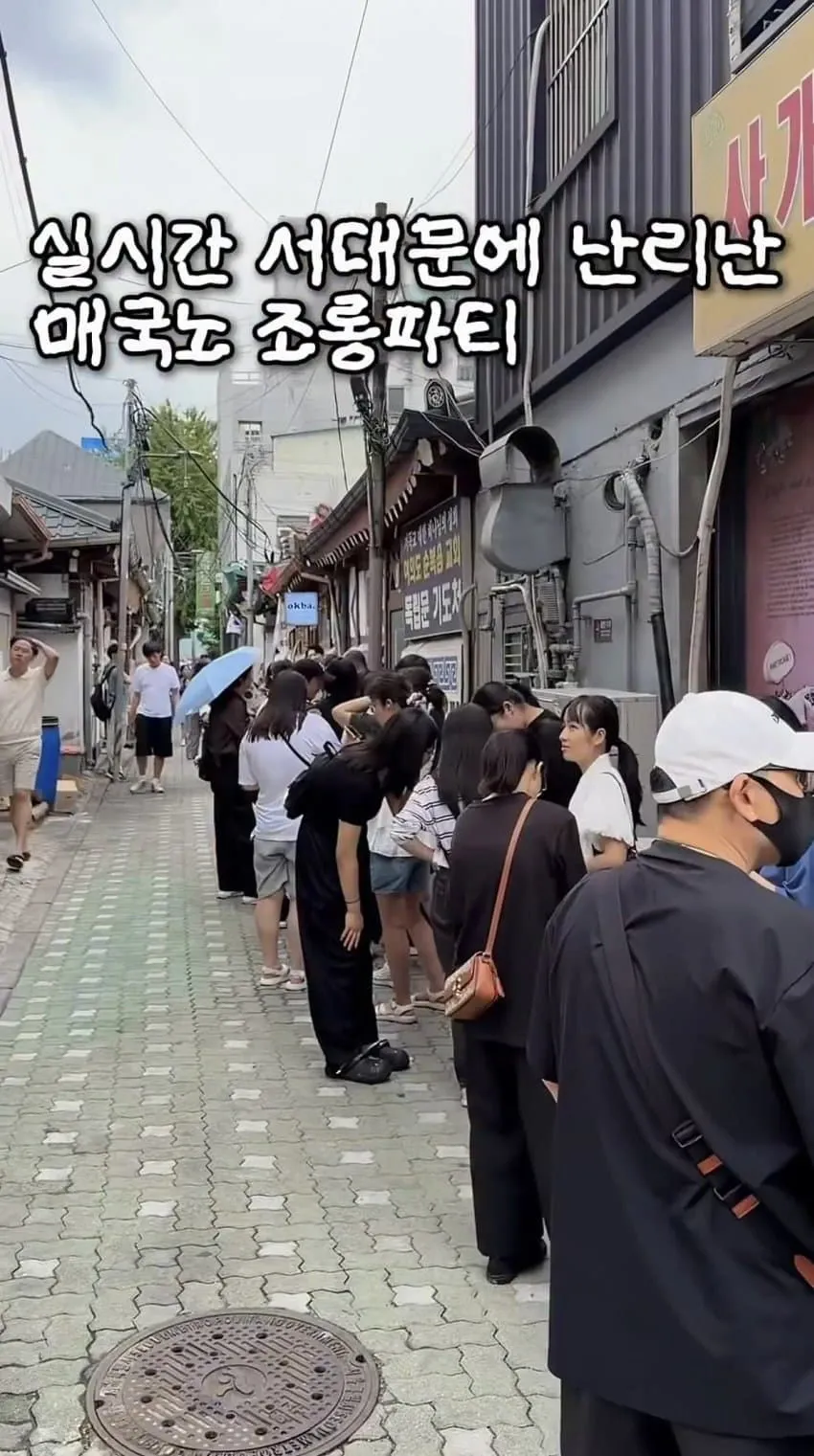 서대문구에서 난리났었다는 매국노 조롱파티 카페