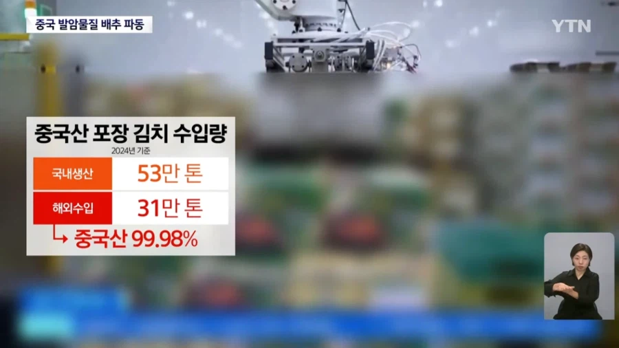 식약처 "최근 중국산 배추 8건 모두 발암물질 불검출"