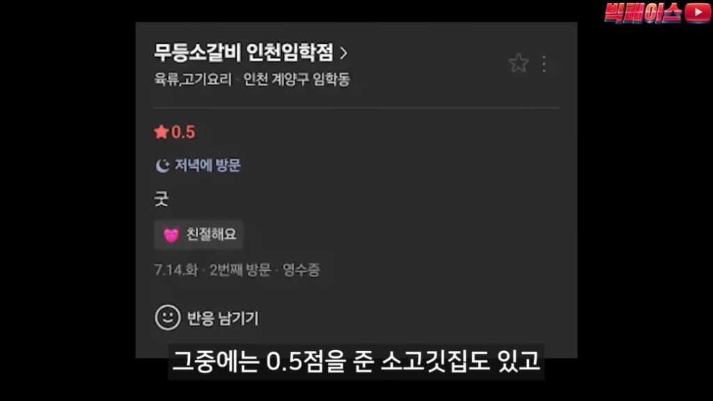 식당 리뷰점수를 무작정 믿으면 안되는 이유