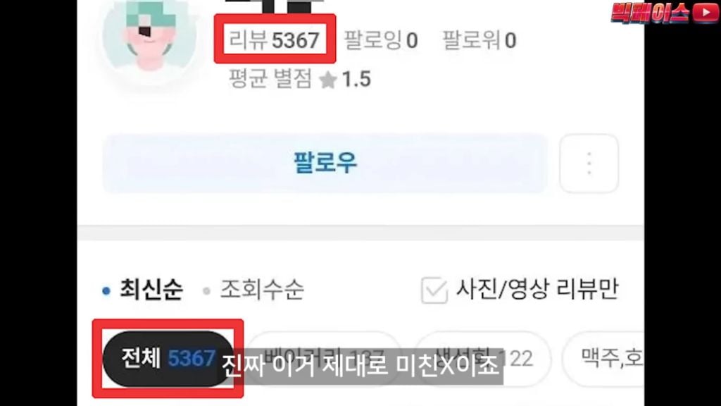 식당 리뷰점수를 무작정 믿으면 안되는 이유