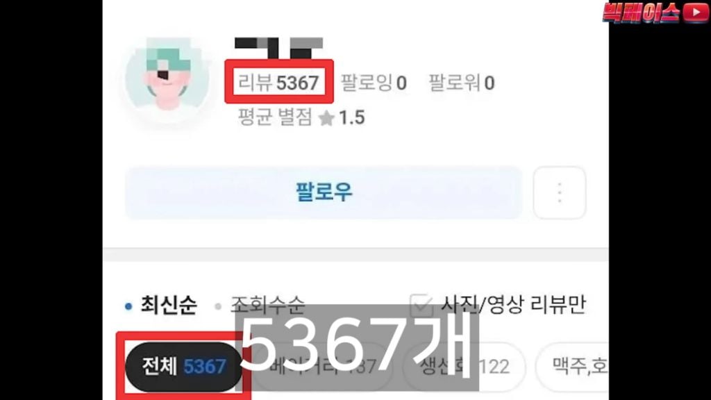 식당 리뷰점수를 무작정 믿으면 안되는 이유