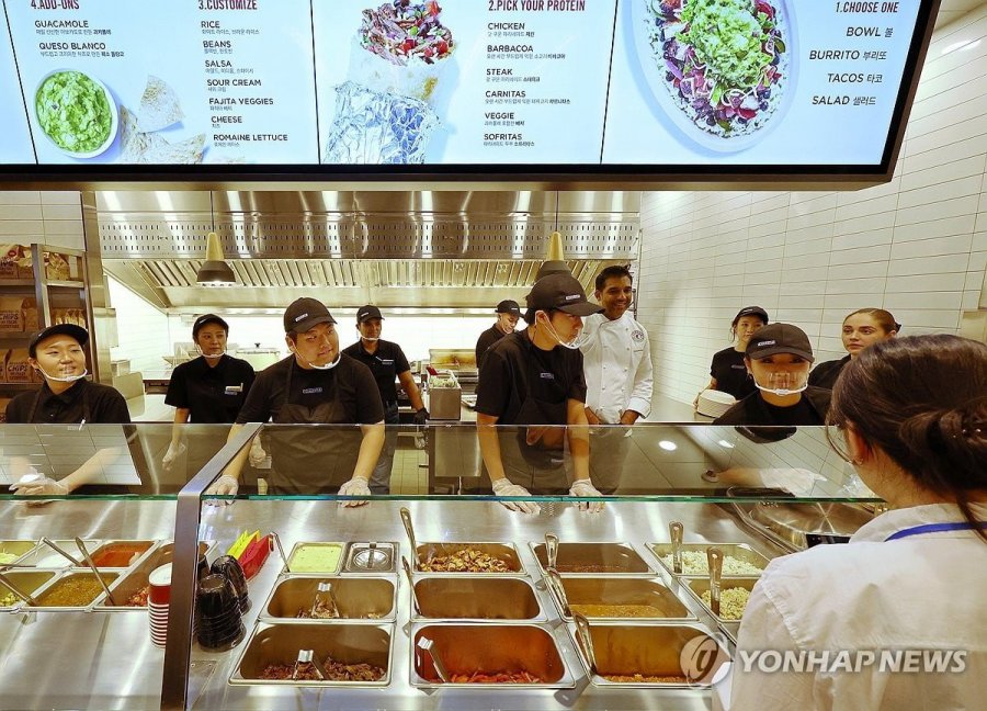 치폴레 아시아 1호점 강남 오픈런 상황