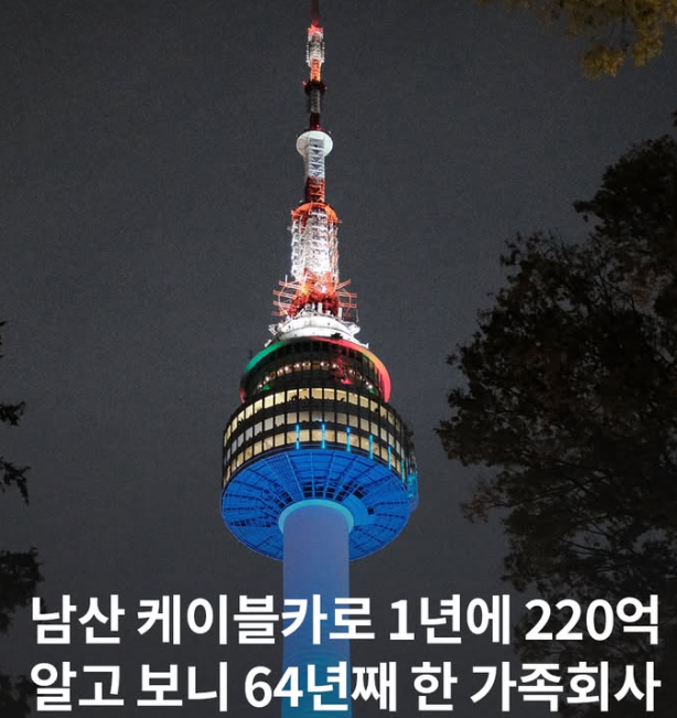 '연매출 220억' 남산 케이블카…64년 독점한 그 가문의 비밀