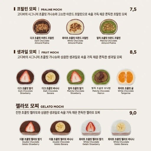 한정선만큼 (?) SNS 인플루언서들이 많이 먹는 것 같은 고디바 모찌.jpg