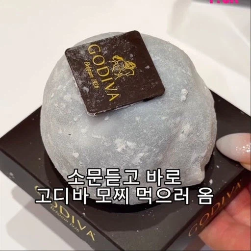 한정선만큼 (?) SNS 인플루언서들이 많이 먹는 것 같은 고디바 모찌.jpg