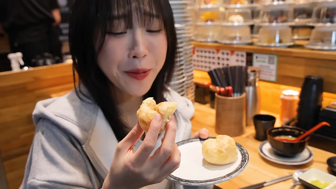 청주에서 회전초밥 먹빵한 쯔양 근황
