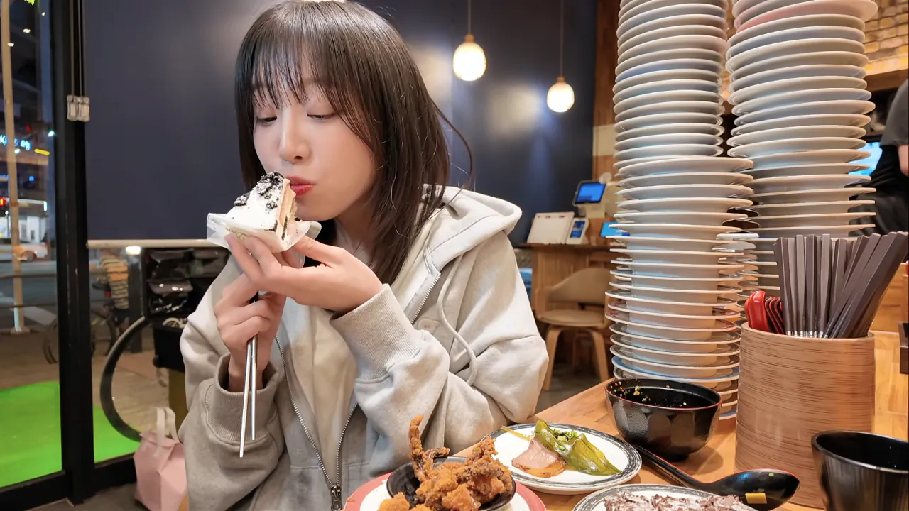 청주에서 회전초밥 먹빵한 쯔양 근황
