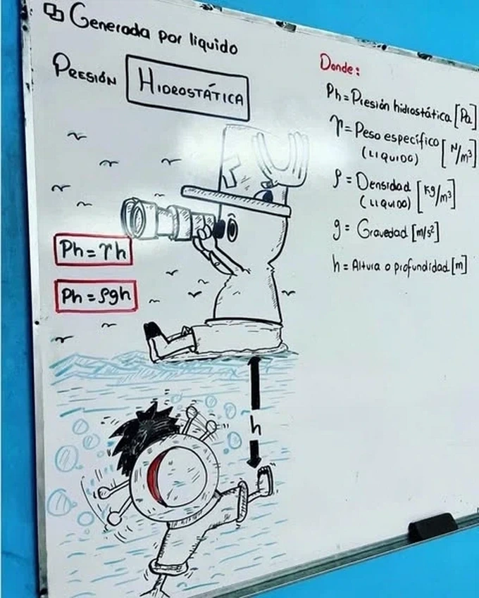 원피스로 물리학 가르치는 고등학교 선생님