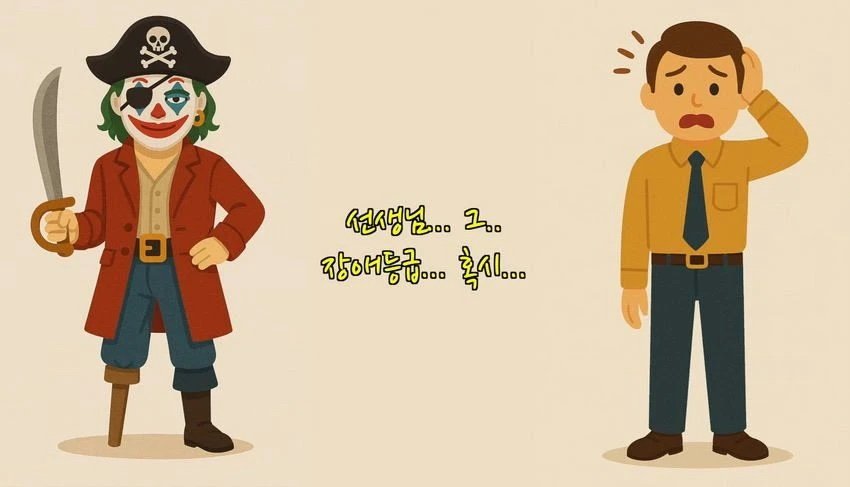 다리를 절단했는데 민방위 통지서가 날아왔다.