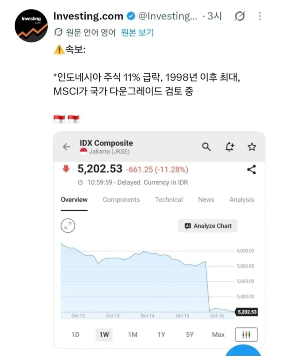 경제 폭망한 인도네시아 근황