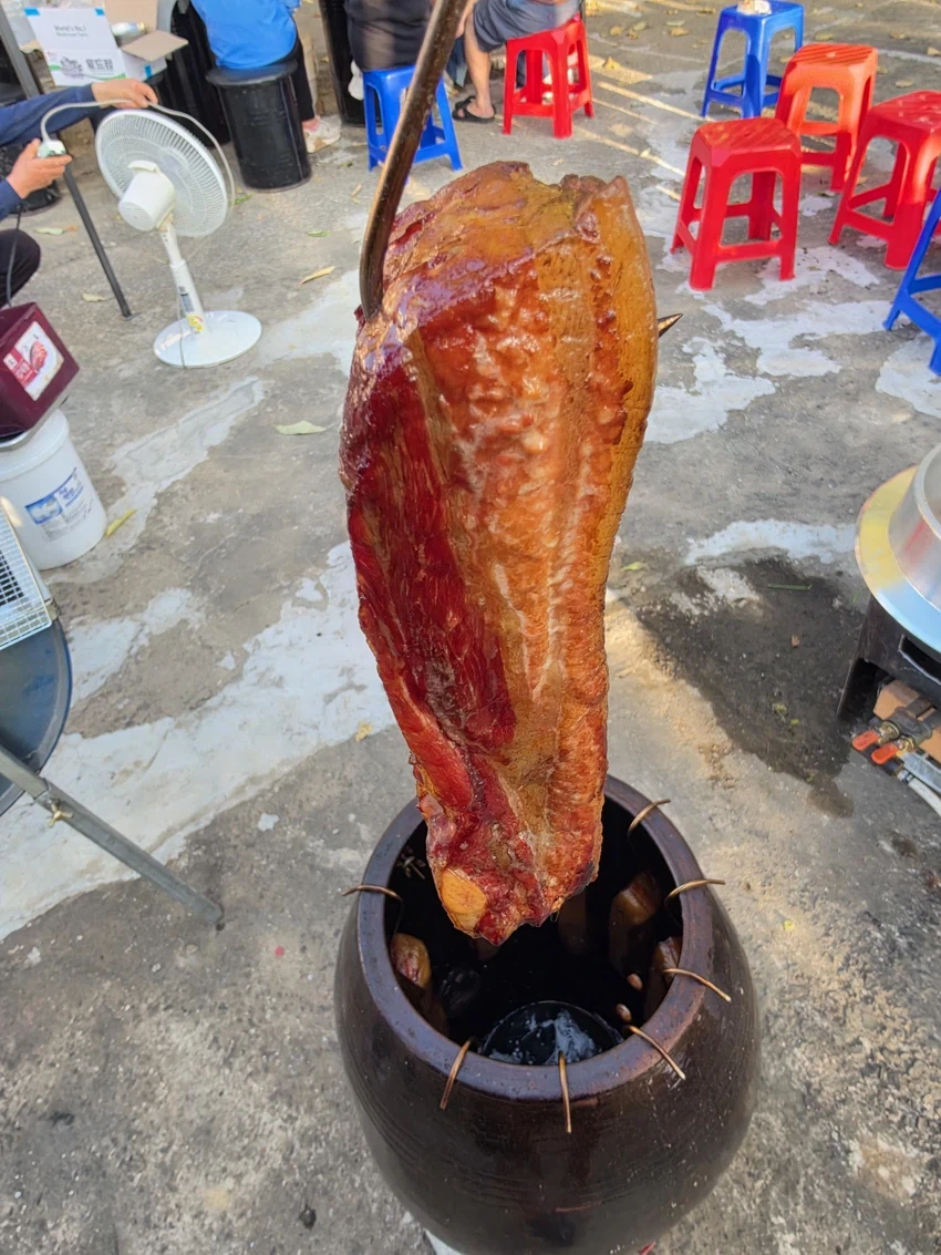 개드립 초고온을 견딘 녀석이기에 삼겹살 굽기를 시켜 보았다