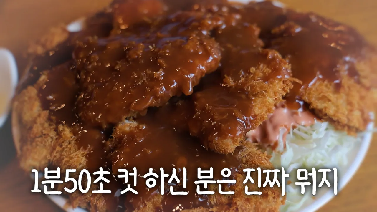 다먹으면 공짜 초대왕 돈까스 먹방 도전한 쯔양 근황 ㄷㄷㄷㄷㄷ