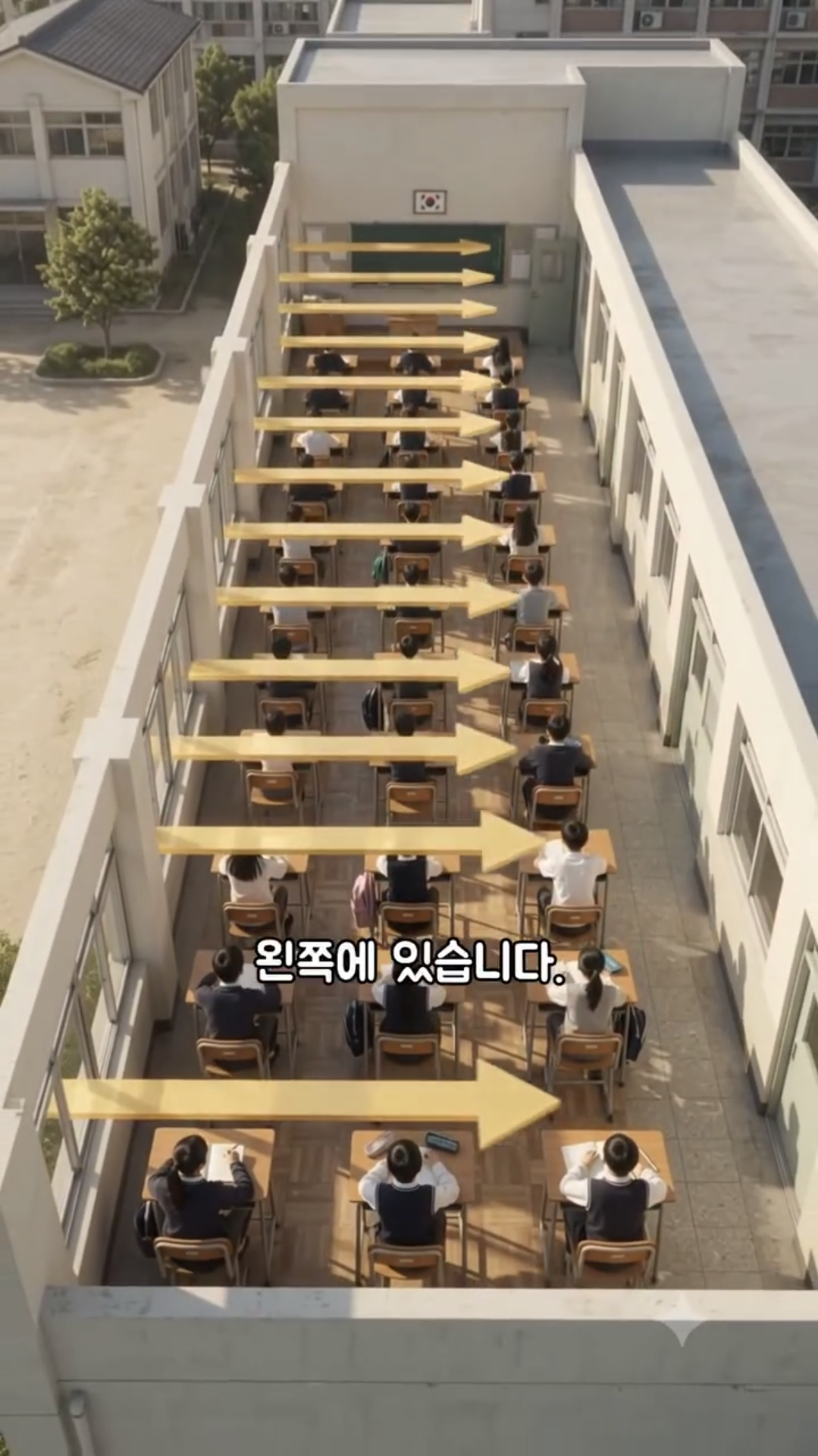 학교 교실 창문이 항상 왼쪽인 이유