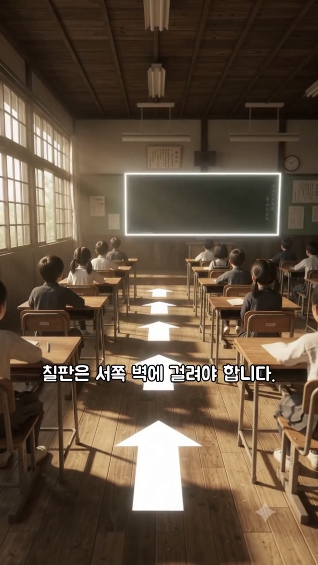 학교 교실 창문이 항상 왼쪽인 이유