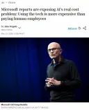 Microsoft 보고서, AI가 인간 직원 고용보다 더 비싸다고 밝혀