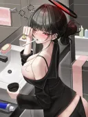 블루아카) 양치질 하는 리오
