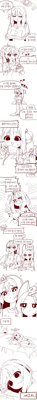 블루아카)한집사는 티파티와 다이어트.manhwa