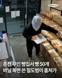 무인매장 빵도둑 레전드