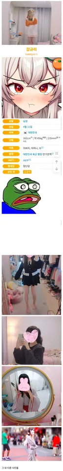 본인 캐릭터 코스프레 한 버튜버