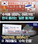 일본: 한국산이 좋아봤자 겨우 1000%