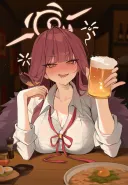 블루아카) 맥아 발효 주스를 잘못 마신 아루