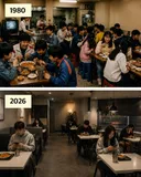 스마트폰 없던 80년대 와 현재 모습.jpg