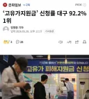 고유가 지원금 신청률 1위 대구