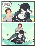 핸들이 달린 여자