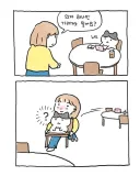 "의자 하나만 가져가도 될까요?"