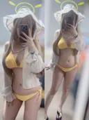 [후방,블루아카] 수영복 입은 노노미 코스프레