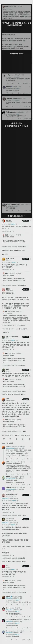 한국의 그 템플릿을 접한 외국인들