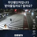 왕복 8차선에서 무단횡단 하다 차에 치여 제보함