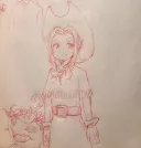 모나미 펜 미나 & 팔몬 낙서